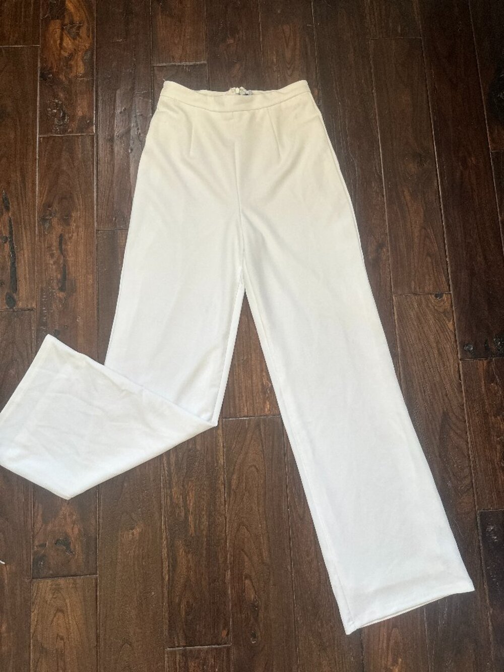 Lulus White High-Waisted Wide-Leg Trousers